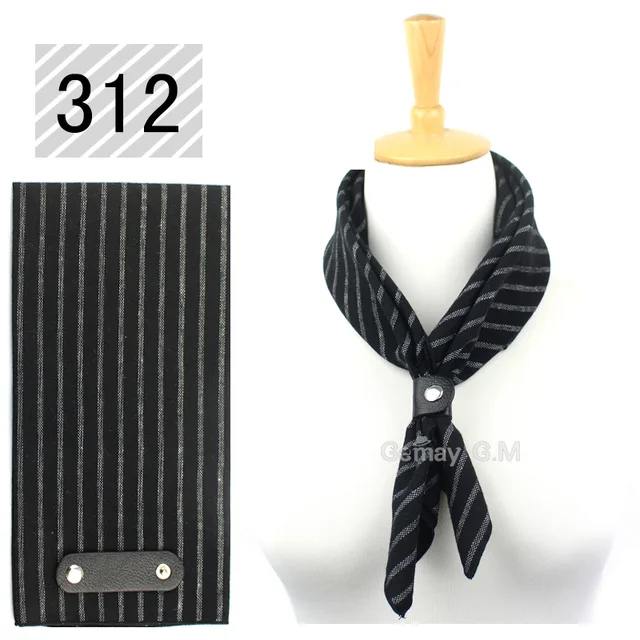 Autumn Winter Scarf Women Casual Cotton Mens Scarves 60*60 cm Square Striped Hanky Wrap Fashion Pocket Square For Party 312