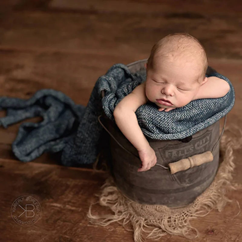 Реквизит для фотосессии новорожденных из чистого льна с набивной веревочкой тканый фон корзина для фотосъемки уложенная трикотажная деревенская ткань реквизит для фотосъемки новорожденных
