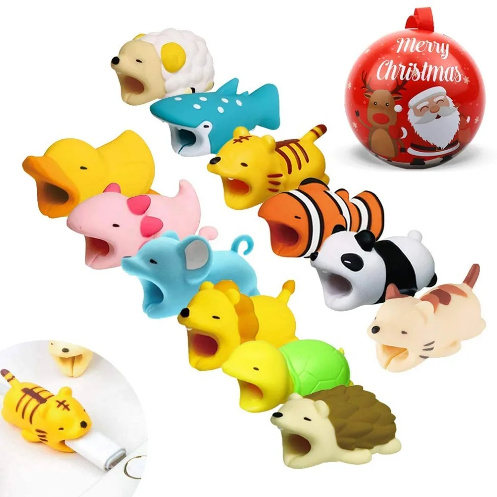 

Dropshipping 1pcs Cute Animal Cable Bite Chompers Protectors Bite