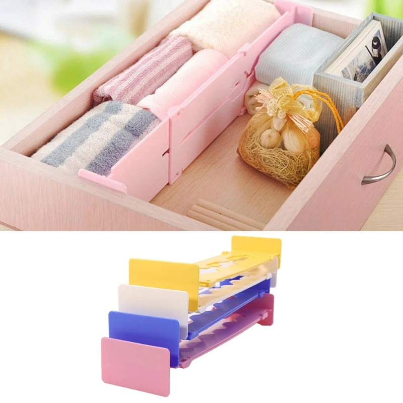 

2018 fashion Retractable Adjustable Plastic Drawer Divider Multi-Purpose Organizer Storage