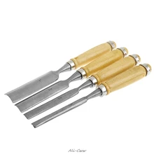 4 шт. DIY круглое отверстие резьба по глине Скульптура Ручная стамеска для работы с деревом ремесла