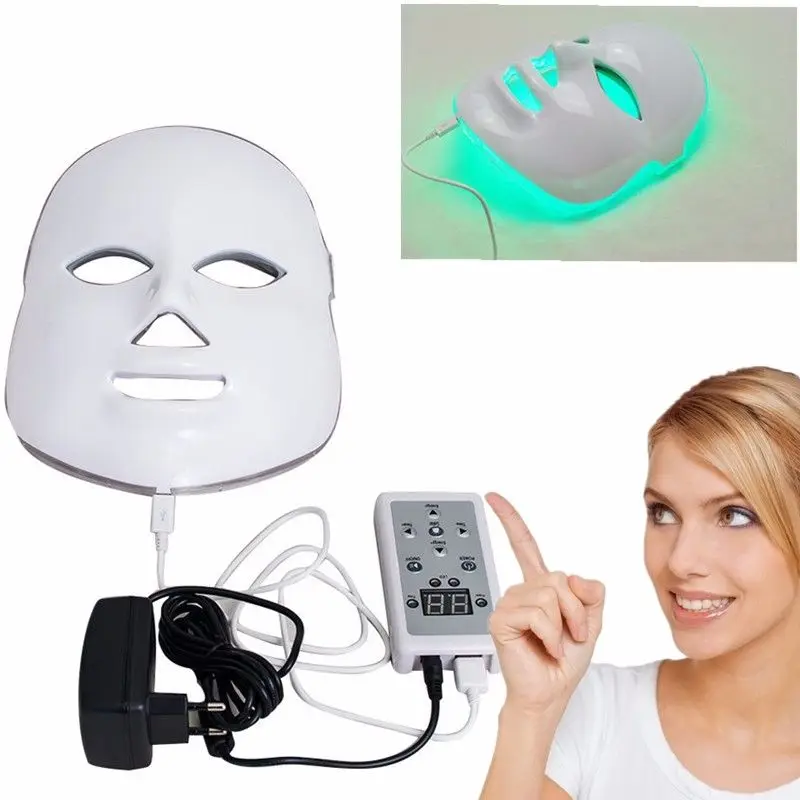 

7 Colors Lights LED Photon PDT Facial Beauty Mask Skin Care Rejuvenation Therapy