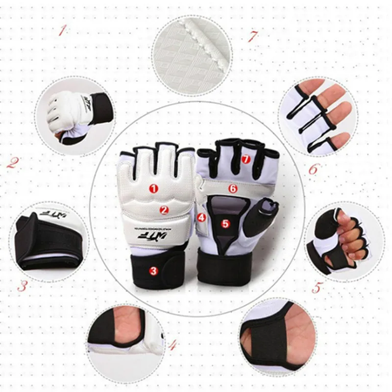 GINGPAI High Quality Taekwondo Gloves Hand Protectors Fighting Pads