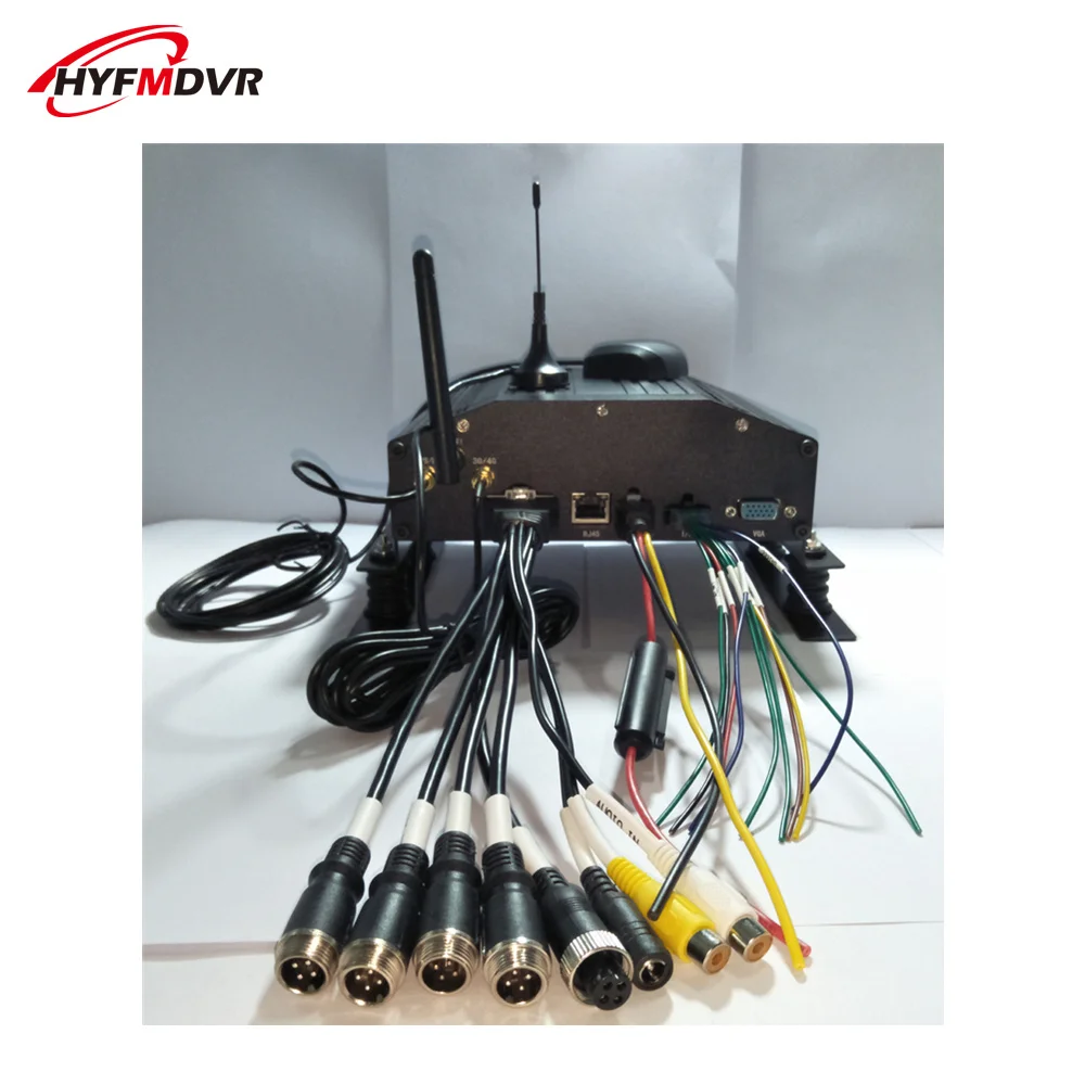 MDVR video surveillance host 3G GPS WiFi mobile dvr general aviation head interface 4CH hard disk video recorder photo