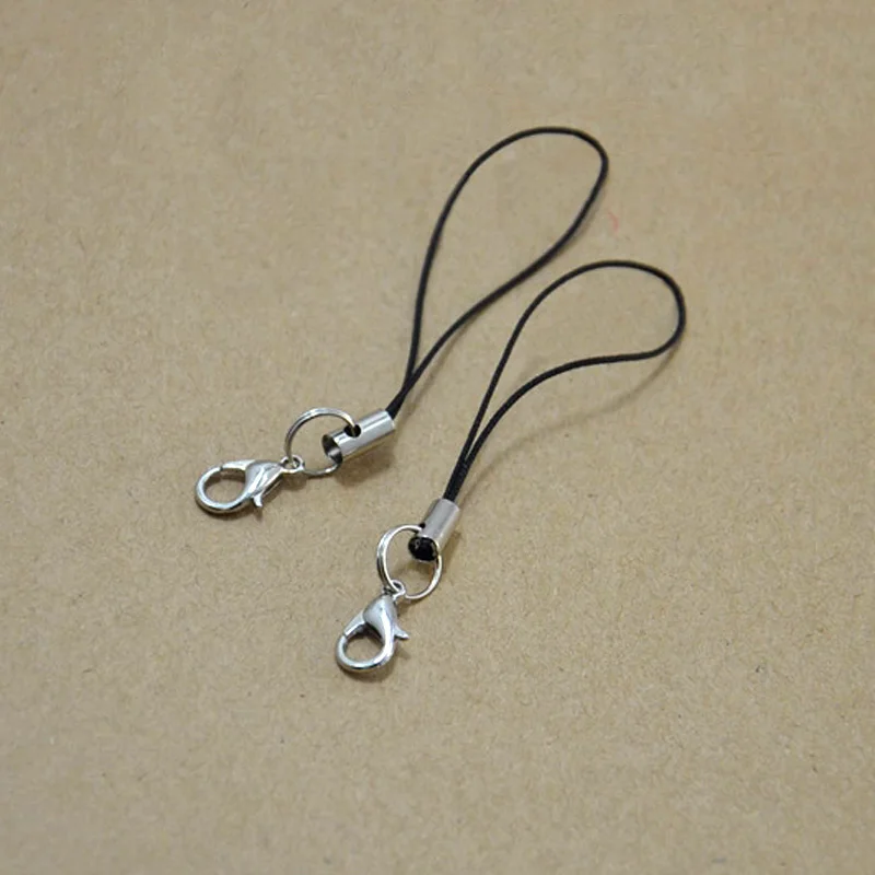 

Wholesale 100PCS/Lot Lobster Clasp Rope Keychain Women Bag Phone Wallets Trinket For DIY Jewelry Making Accessories