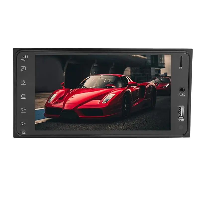 Best VODOOL 2 Din 7" Android Car Stereo Audio Video MP5 Player Bluetooth WiFi FM AM Radio GPS Navigation Navigator For Toyota Corolla 6