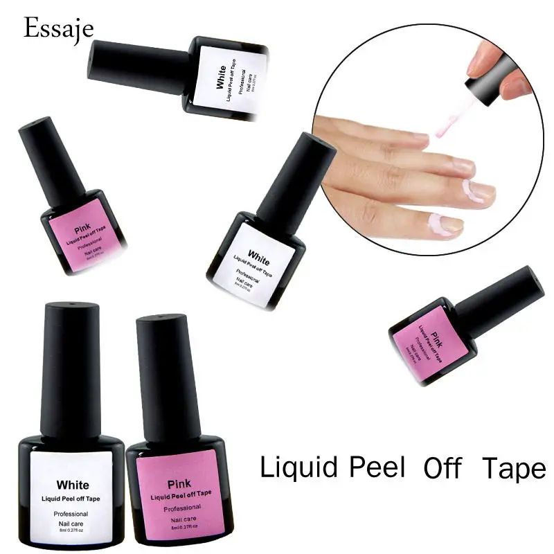 Essaje Nail Polish Liquid Tearable Anti Overflow Skin Protective Glue