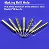 10pc 3.175mm Carbide Drill Bits Micro Engraving CNC PCB Endmill Making Hole Aluminum Wood Acrylic Plastic 0.2mm to 3.0mm ► Photo 3/6