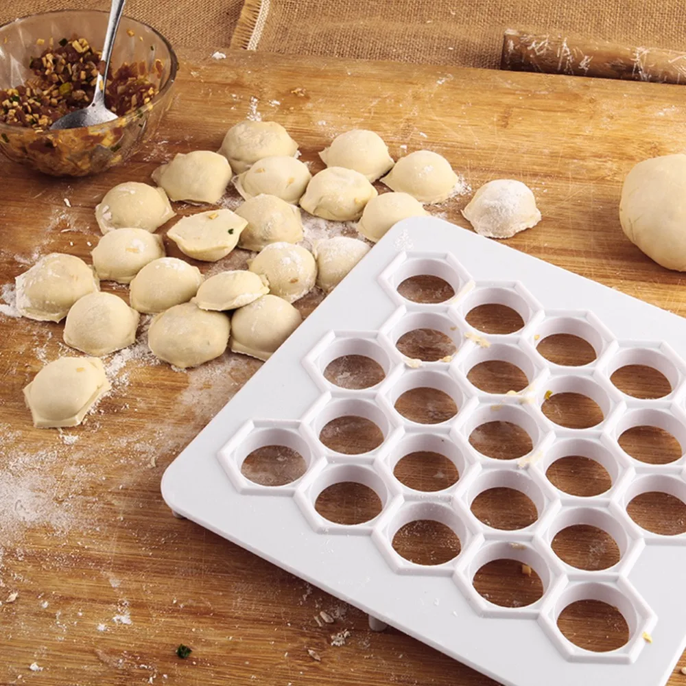 

23 Holes ABS Dumplings Maker Mold Square Mould Accelerating Device Baking Pastry Press Fast Make Kitchen Accessories