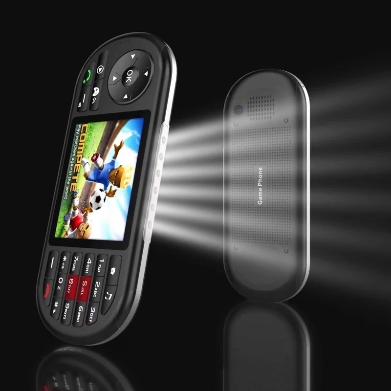 Популярный идеальный мобильный телефон 2," ЖК-экран портативный игровой плеер мобильный телефон беспроводной FM Камера GPRS фонарь Whatsapp