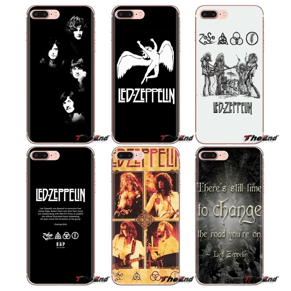 

Soft Transparent Cases Covers For Xiaomi Redmi 4A S2 Note 3 3S 4 4X 5 Plus 6 7 6A Pro Pocophone F1 Led Zeppelin