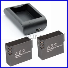 Sj4000 sj 4000 batterie (2-pack) + chargeur pour sjcam 4000 sj4000 sjcam4000 wifi action caméra étanche caméra accessoires