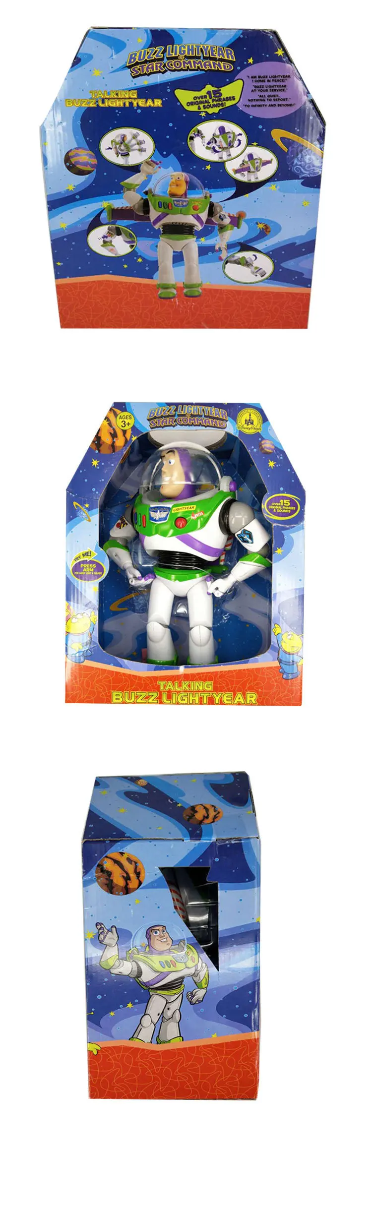 Игрушка "Дисней" История 4 игрушки Pixar Buzz Lightyear Can talk Woody Forky Alien Аниме Фигурки игрушки для детей подарок на день рождения