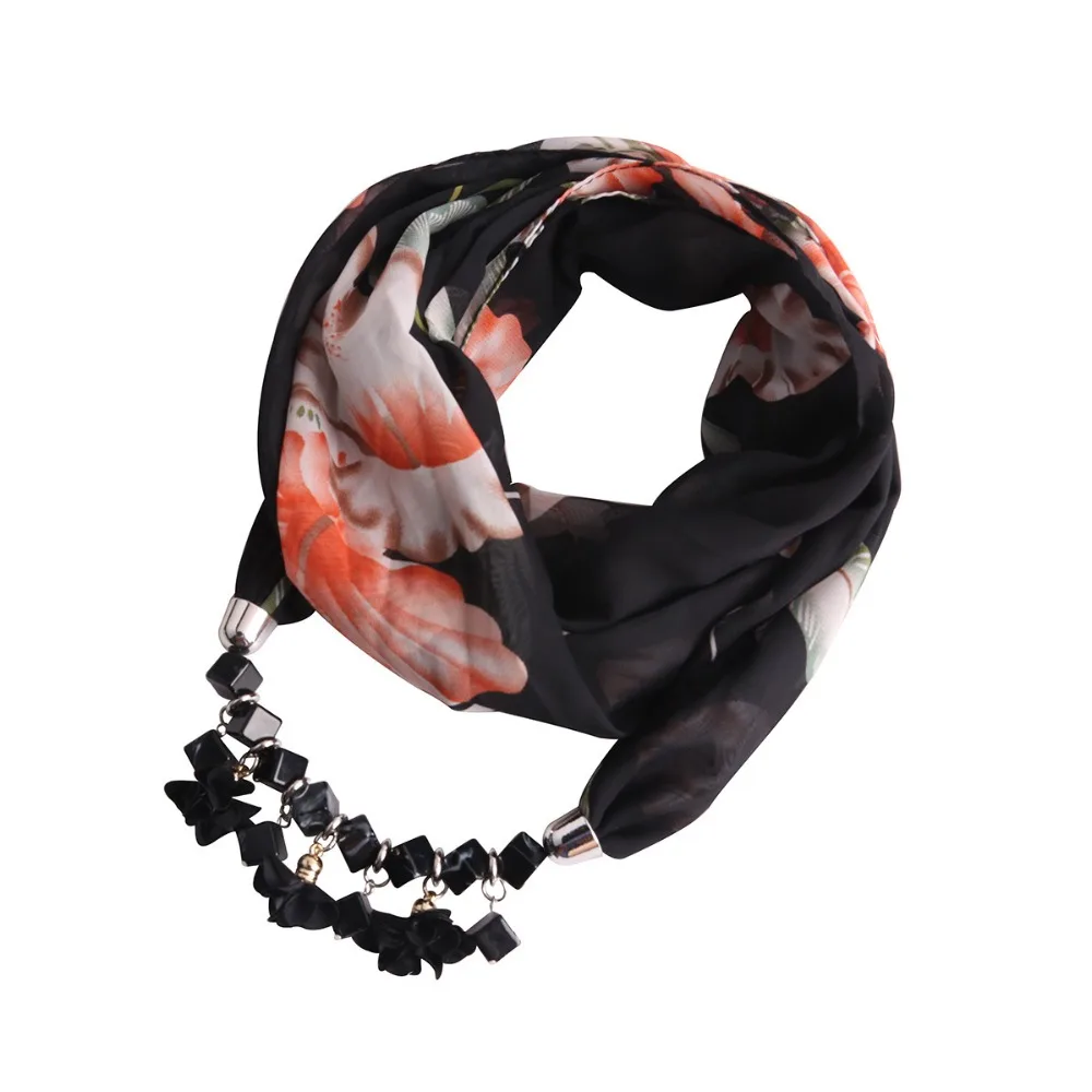 Мульти-стиль массивные ювелирные изделия в виде ракушки и цепи кулон, ожерелье, шарф для женщин шейный платок для женщин