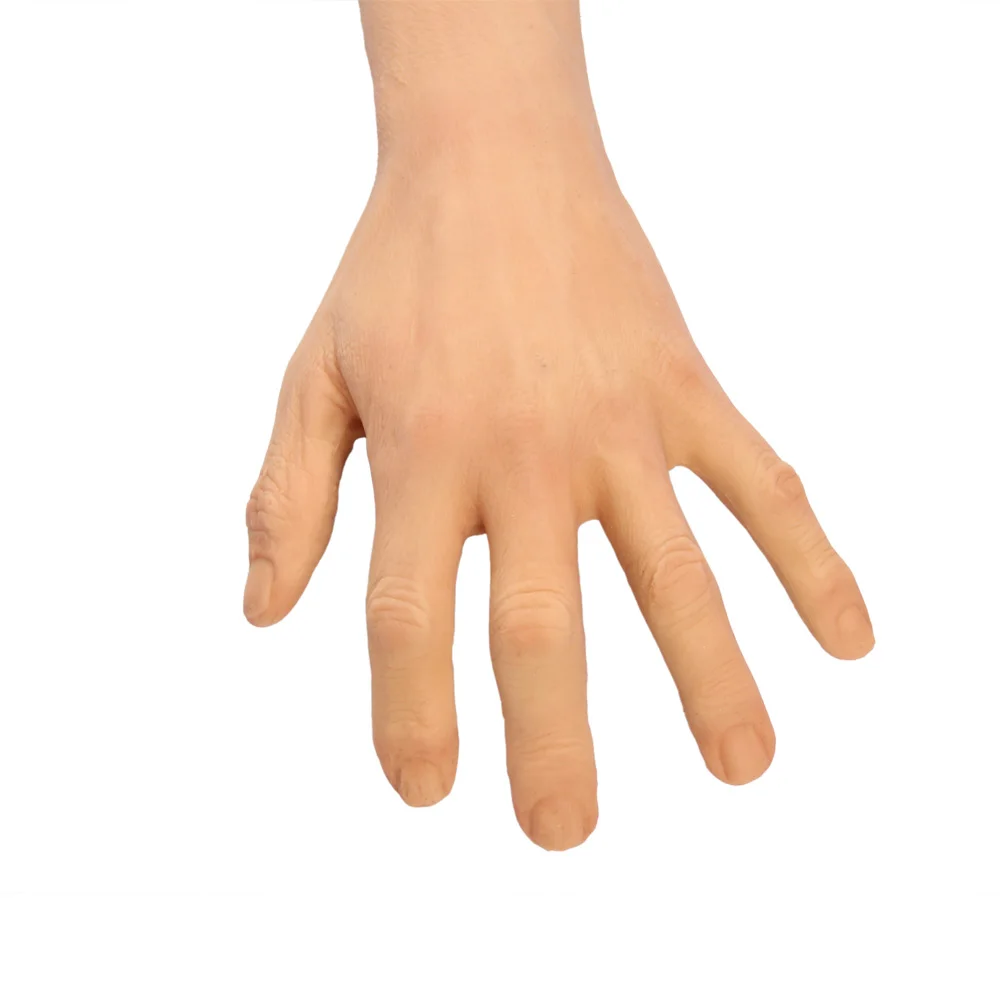 Искусственный силиконовый чехол для перчаток, имитирующий кожу, шрамы, поддельные силиконовые протезы для рук, для травм рук, трансвестит