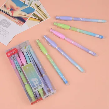 

36 pcs/lot Moon Star Erasable Gel Pen Cute 0.38 mm Signature Pen Papelaria School writing Supplies Promotional Gift
