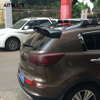 

Spoiler For Kia Sportage R 2011-2017 ABS Plastic Material Unpainted Primer Color Tail Trunk Wing Rear Roof Spoiler Car Styling