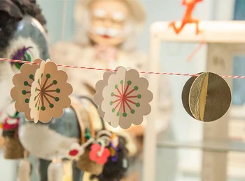 

Hot sales 21*17cm Cartoon 3D flower Banners & Flags Garland Sign Photo Props Kids Birthday Party Decoration