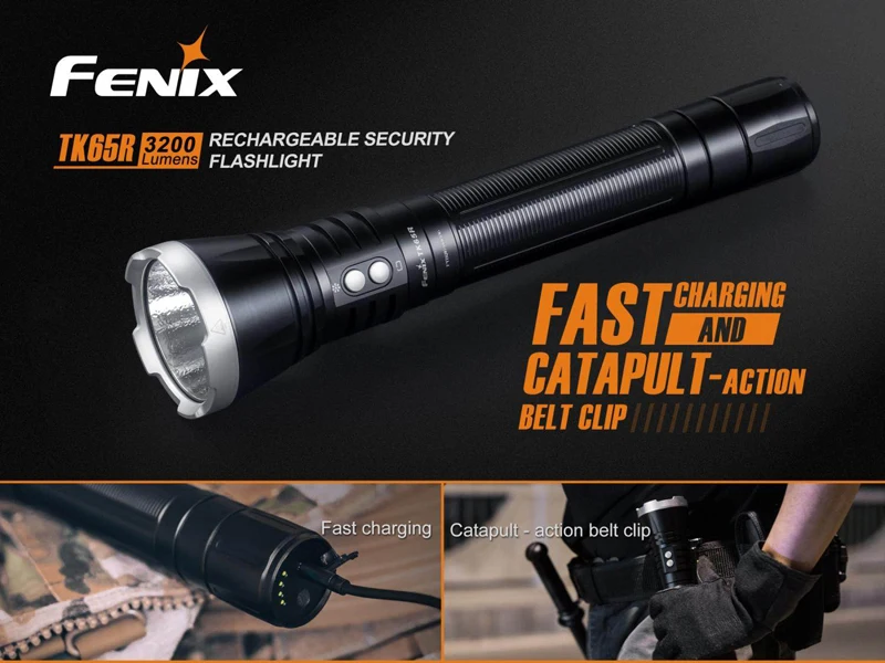 3200 люмен FENIX TK65R Cree XHP70 светодиодный USB Высокопроизводительный фонарик с литий-ионным аккумулятором 5000 мАч