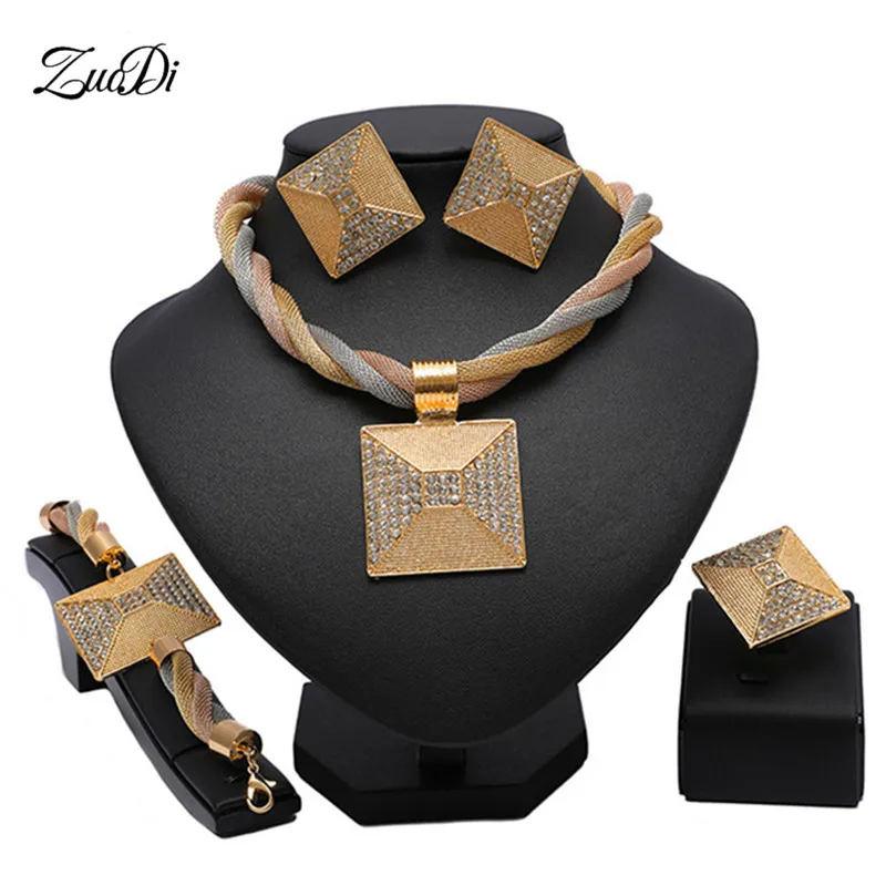Zuodi 2019 нигерийские Свадебные Женские аксессуары ювелирный набор модный