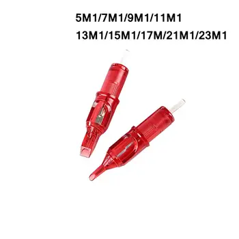 

UPTATSUPPLY Dragon Fire 10pcs Tattoo Needles Cartridge Disposable Semi-Permanent Makeup Needles 5M1/7M1/9M1/11M1/13M1/15M1/17M/