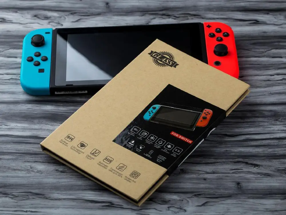 

DSstyles Tempered Glass Screen Protector for Nintend Switch 9H Hardness High Definition Ultra Clear Protective Film