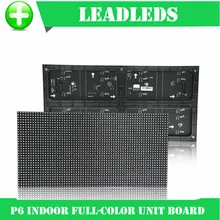 P6 с компонентным видиосигналом, для помещения полный Цвет светодиодный Дисплей модуль с 1R1G1B 384*192 мм 32*64 пикселей для прозрачная защитная пленка большой Экран