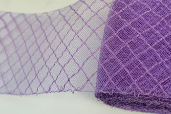 

3.1" 8cm Cotton Diamond Horse Hair Crin Trimming/Braids With Cotton Fascinator Mesh Fabric 100yard/lot