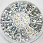 

OutTop 100% brand new and high quality Diamonds Dazzling Tips Nail Sticker Sequins Colorful Nail Art DecorationHot Sale4A9