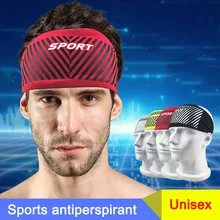 Новая повязка на голову Абсорбирующая Налобная повязка от пота дышащая Для Спорт бег Велоспорт