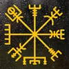 CK2569#15*15см наклейки на авто Шлем ужаса, славянский знак водонепроницаемые наклейки на машину наклейка для авто автонаклейка стикер этикеты в... ► Фото 1/6