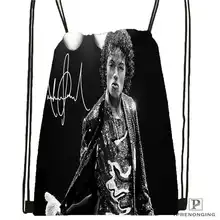 Custom Michael Jackson@05 Drawstring Backpack Bag Cute Daypack Kids Satchel (Black Back) 31x40cm#20180611-02-64