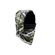 Осень и зима Открытый ветрозащитный для езды шапка двойной Лыжный костюм флисовая маска капюшон Толстая теплая белая шапка