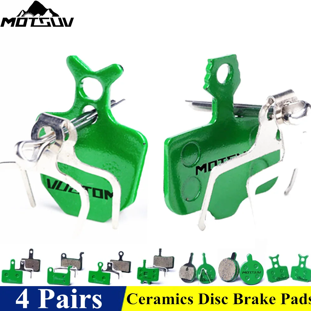 

4 Pairs Bicycle Ceramics Disc Brake Pads for MTB Hydraulic Disc Brake SHIMAN0 SRAM AVID HAYES TEKTRO Magura Formula Bicycle Pads