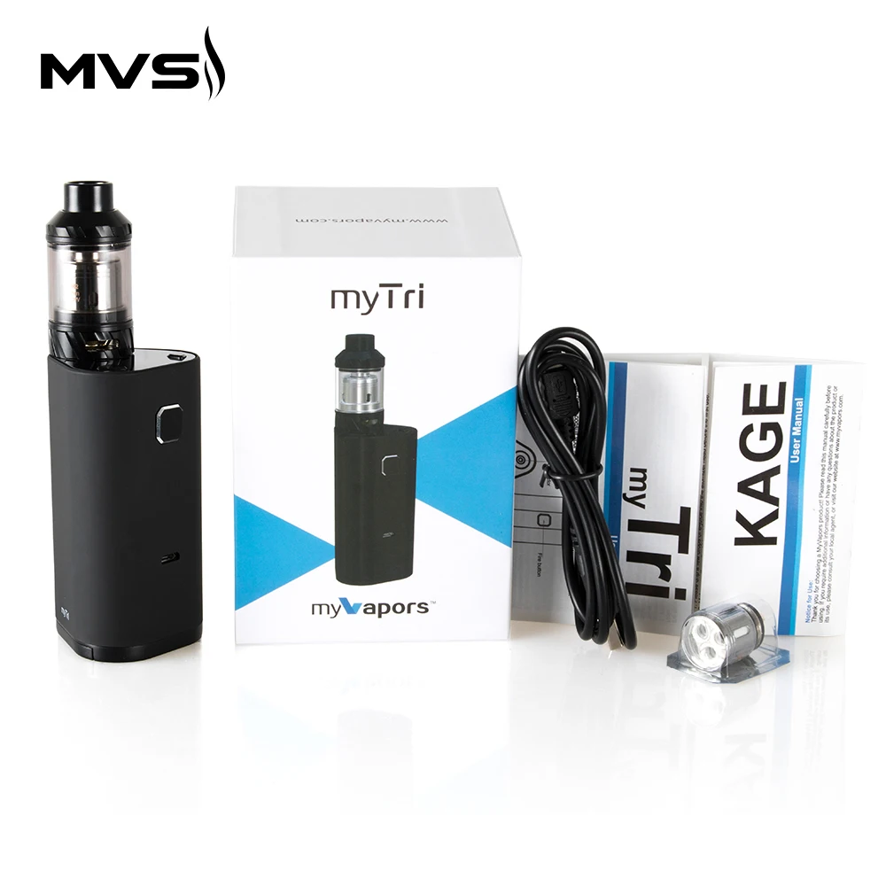 Оригинальный набор MyVapors myTri 300W мод коробка с 3 шт 18650 батареи Макс выход вейп