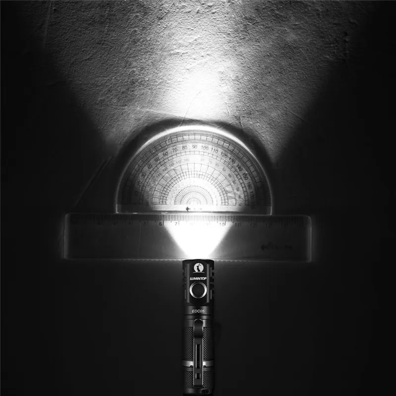 LuminTop EDC05 CREE XPL светодиодный брелок фонарик с магнитом 14500 AA мощный EDC светильник