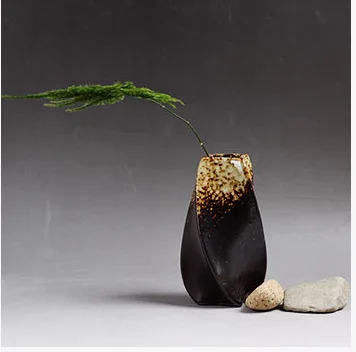 Модная Керамическая Настольная керамическая ваза, современные китайские ремесла, ювелирные изделия, простая керамическая ваза, креативный коридор, украшение для дома, свадебное украшение - Цвет: F207