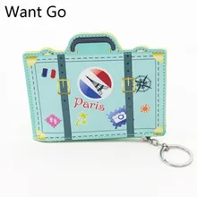 Хотите пойти милый мультфильм портмоне детей Мини Монета Кошельки Сумка небольшой кожаный кошелек Kawaii для девочек сумка для хранения брелоки клатч