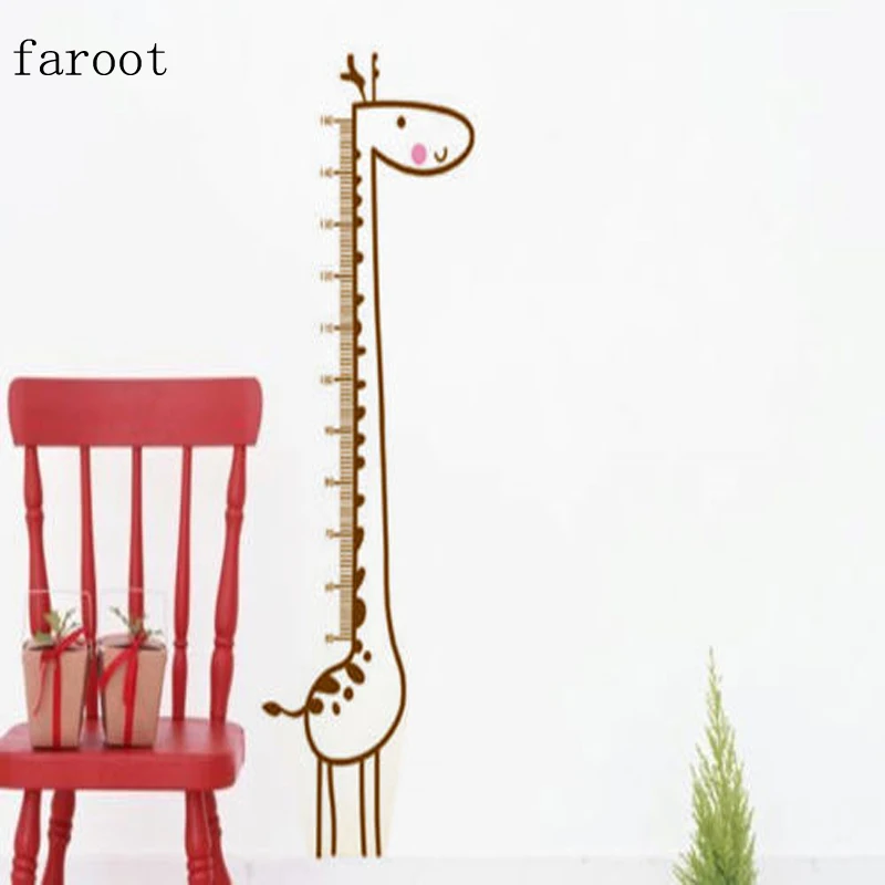 

Giraffe Animal Height Chart Measure Wall Sticker Decals Kids Nursery wall stickers home decor