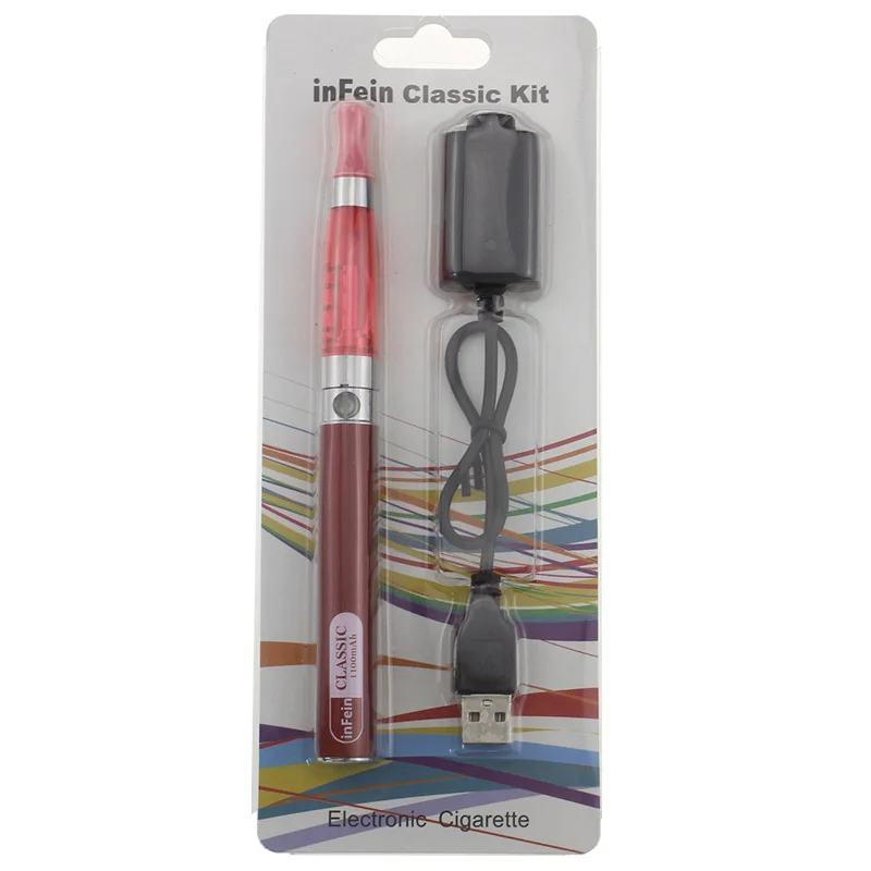 inFein Classic Electronic Cigarette Blister Kit 1100 mah red.jpg