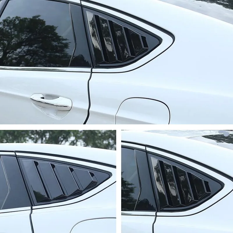 Tonlinker наклейки на обложку для Ford Focus 2013-18 автомобильный Стайлинг 2 шт. АБС ХРОМ задний треугольник окна декоративные наклейки