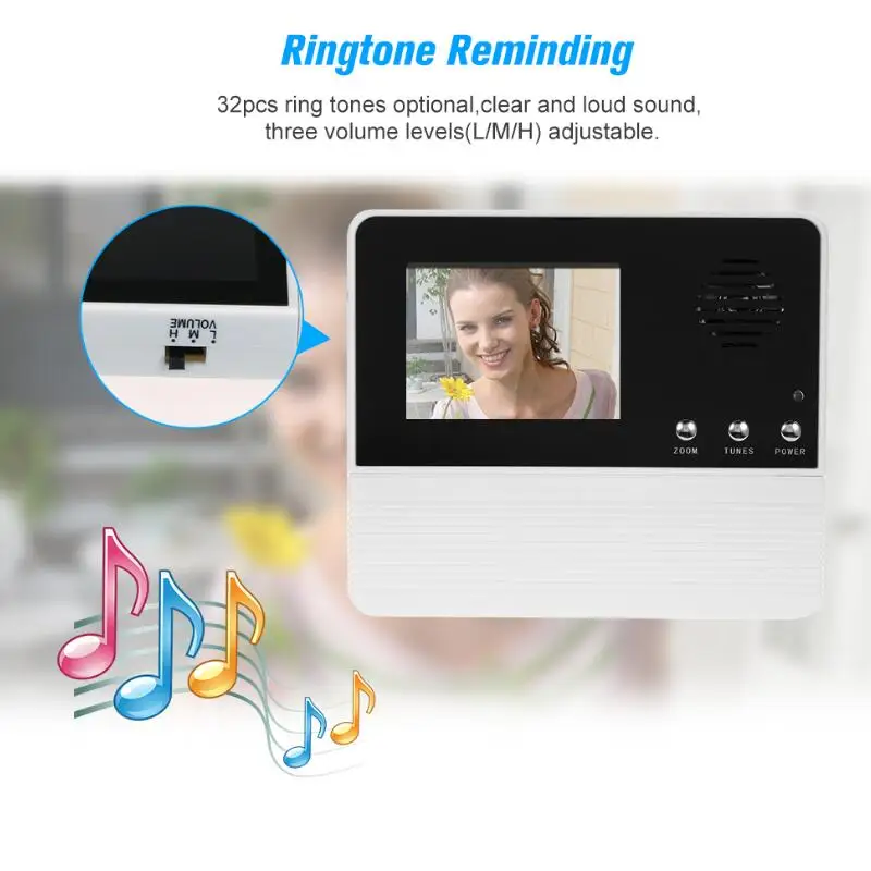 

2.4" TFT LCD Screen Digital eye Viewer Video Camera Door Phone,doorphone monitor Speakerphone intercom Home Security Doorbell
