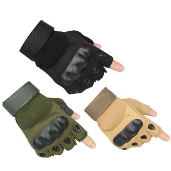 

Half Finger Tactical Gloves Non-slip Wearable Gloves Military Tactical Combat Outdoor Sports Gloves 3 color Free Shipping 2019