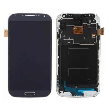 

For Samsung Galaxy S4 i9500 LCD Display Touch Screen Digitizer Home Botton Full Assembly with Bezel Frame S4 i9505 i9500 LCD