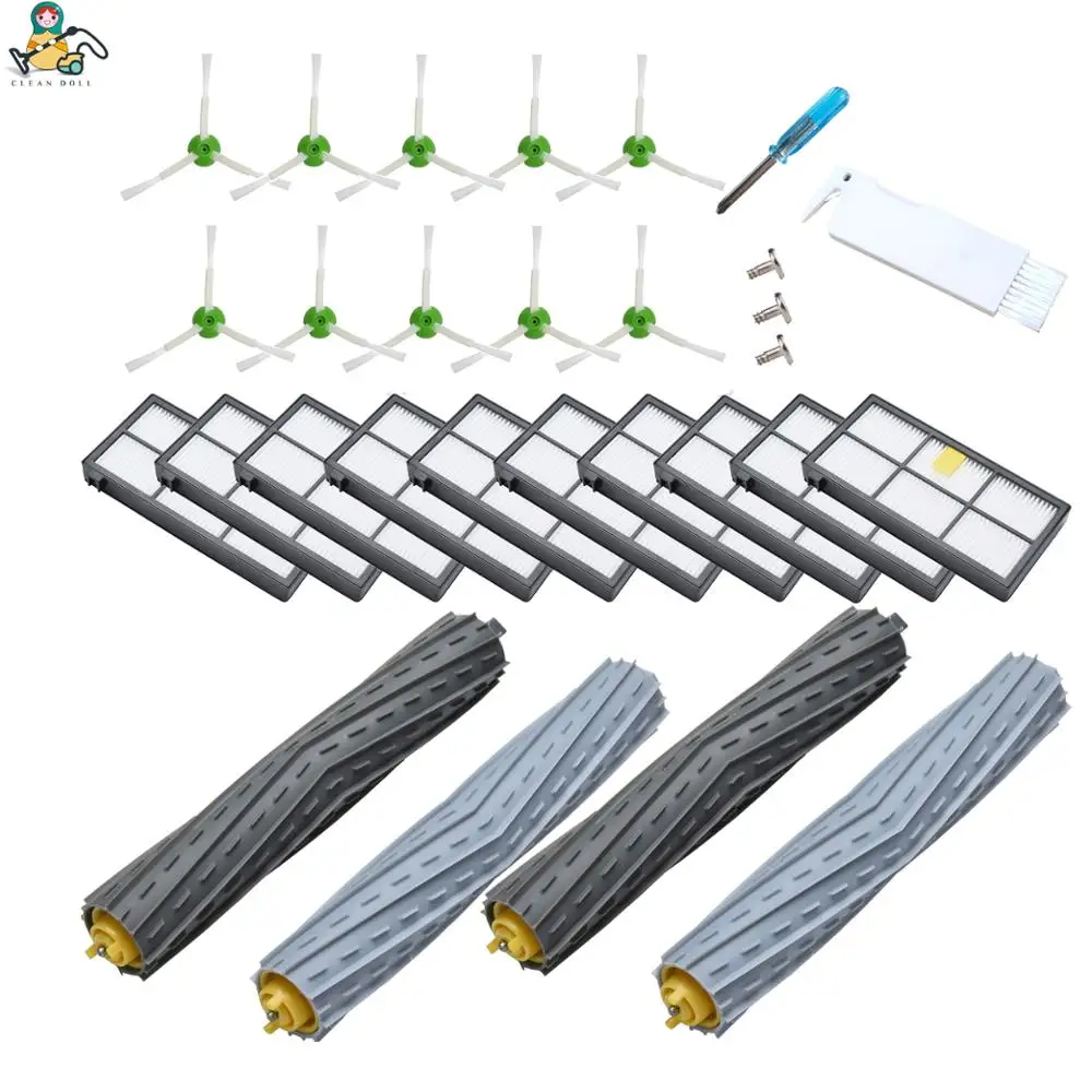 

Multi-set spare parts side brushes Roller brush HEPA filter for iRobot Roomba 980 960 800 860 880 for iRobot Roomba accessories