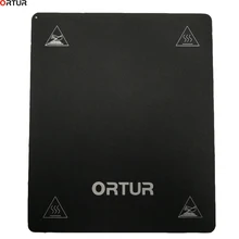 ORTUR 3D 5/10 шт. ПЭТ или магнитная накладка+ Съемная углеродистая сталь сборка поверхности пластины с подогревом кровати части для Ortur4 V1 V2 3d принтер