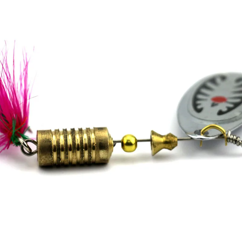 Hengjia 1 шт. 7.5 см 10 г металла Троллинг Spinnerbaits Блесен Щука карп форель сом ложка