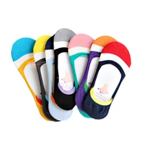 12 шт. = 6 пар весна лето Силиконовые невидимые противоскользящие носки женские дышащие дезодорирующие женские носки