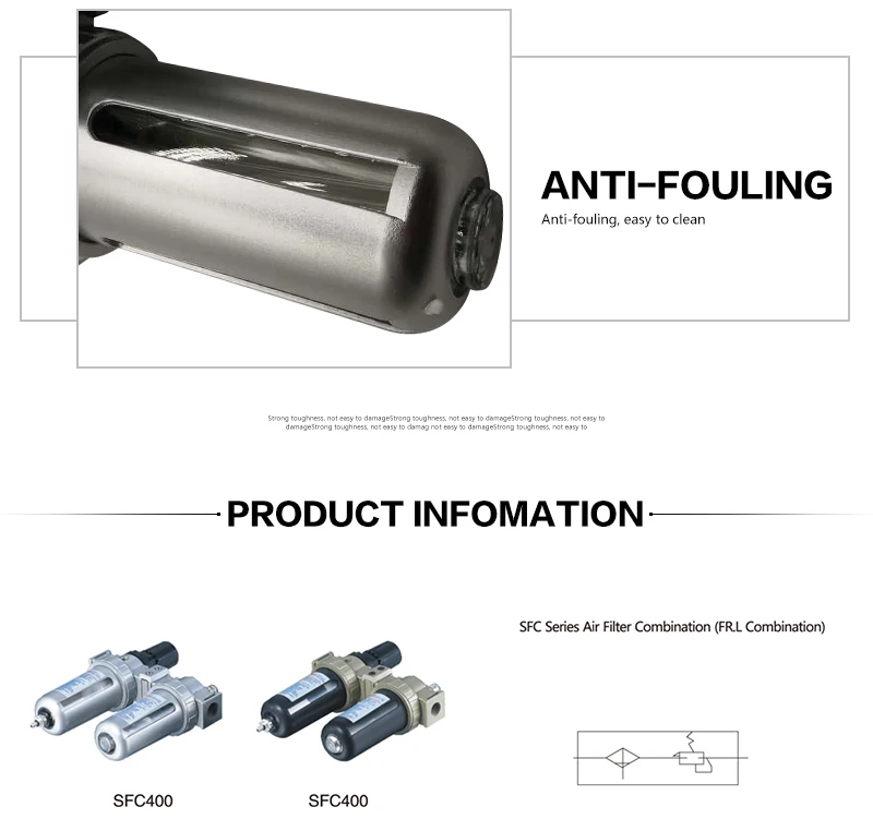 SFC-400 SFC-300 SFC-200 воздушный компрессор воздушный фильтр Регулятор масляный сепаратор Ловушка фильтр Регулятор клапан автоматический слив