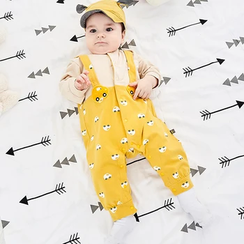 

Famuka Baby Boy Girl Rompers Newborn Baby Long Sleeve Romper 2019 Spring Infant Cotton Clothes Baby One-pieces Pajamas ETHY-8093